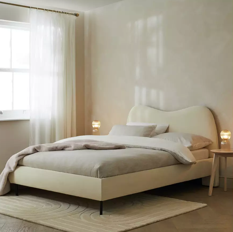 Habitat Orton Small Double Fabric Bed Frame - Natural