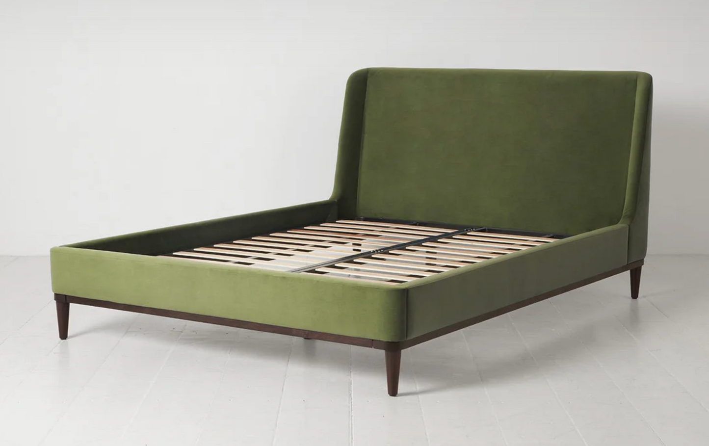 Bed 02 - King Size Bed Frame - Velvet Vine, W164 x H104 x L230cm
