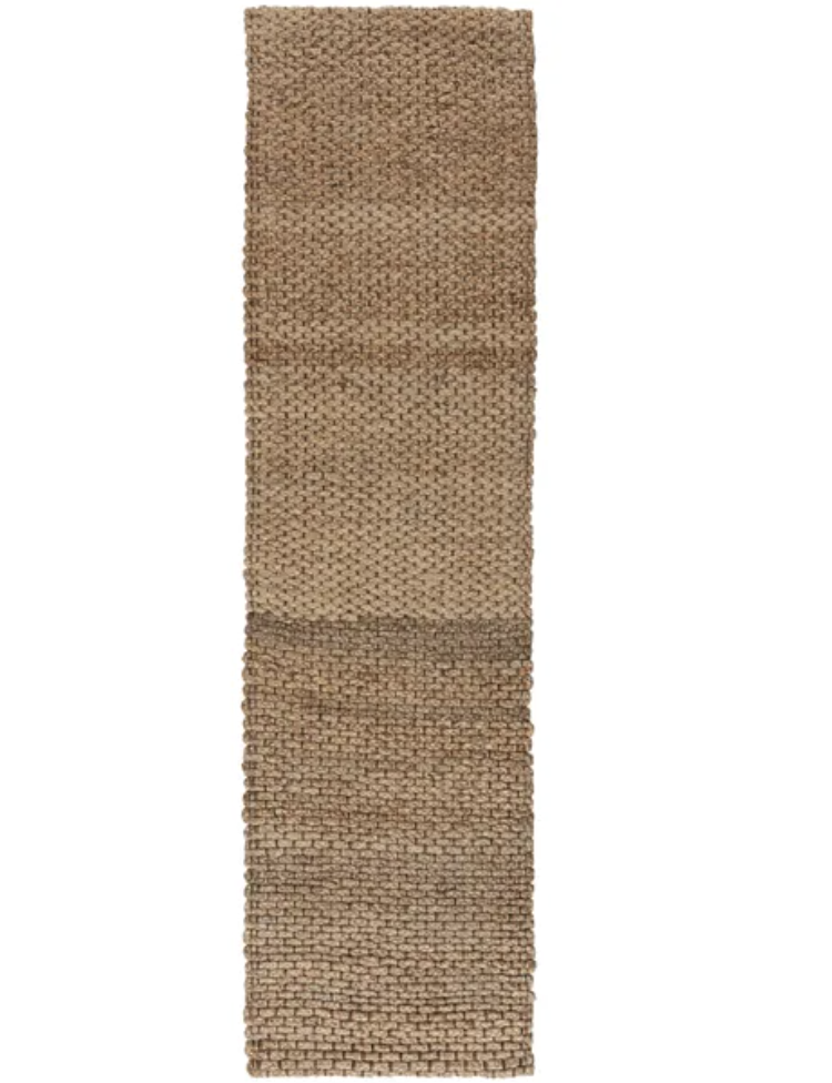Chunky Jute Woven Rug Natural, 60 x 230cm