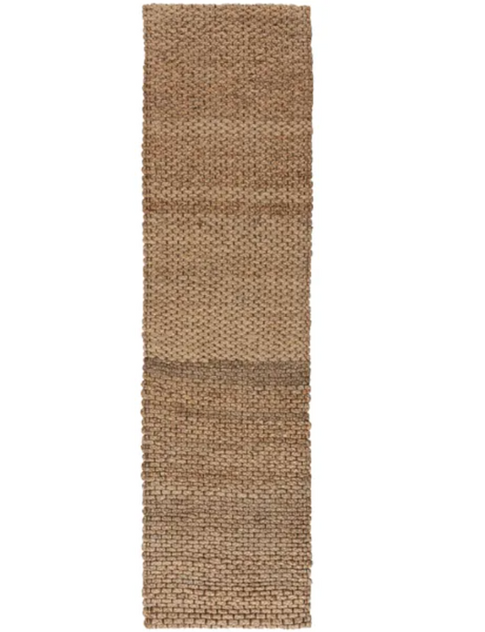 Chunky Jute Woven Rug Natural, 60 x 230cm