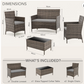 EVRE Outdoor Furniture Set with Cushions