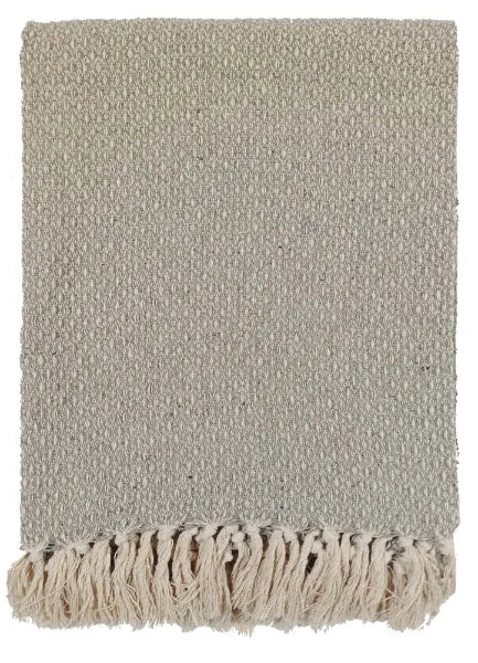 Malini Darling Taupe Throw DOT DESIGNPATTERN RECYCLED YARN TAUPE 130 X 180