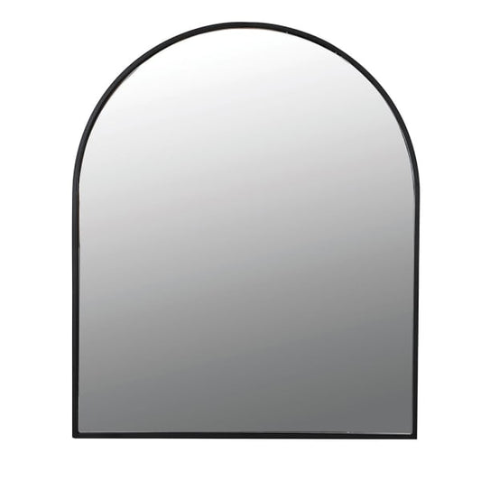 Large Black Arch Top Wall Mirror - H122 X W99.5 CM