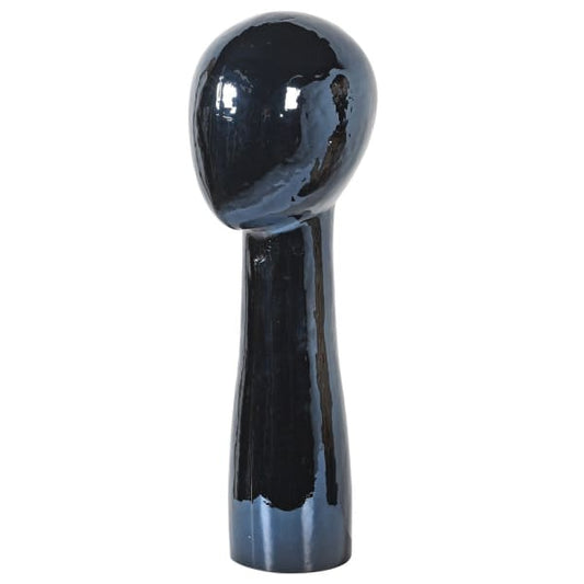 Large Black Iridescent Head