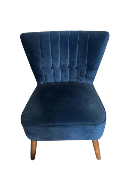 Blue Armchair, 60x60x60cm