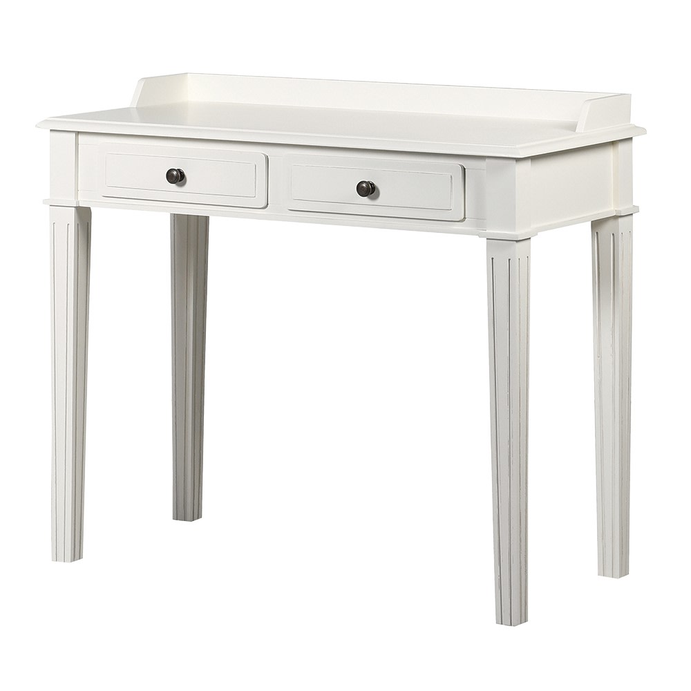 White Fayence 2 Drawer Dressing Table, 80 X 90 X 45cm