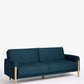 Blue Sofa bed 2 seats, 60x120x80cm