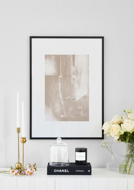 Beige Abstract 2 Poster 70 x 100cm