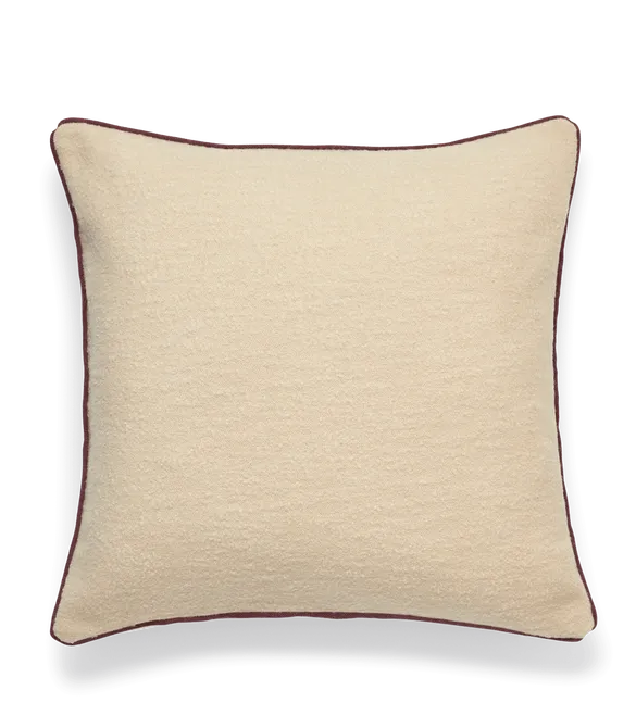 Bonnie Cushion Cover - Cream/Damson, 51x51cm