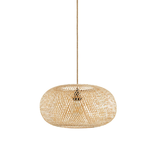 Ezia Bamboo 45cm Diameter Ceiling Light Shade - 45 X 23CM