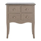Hatton 4 Drawer Bedside Table, 60x34x68cm