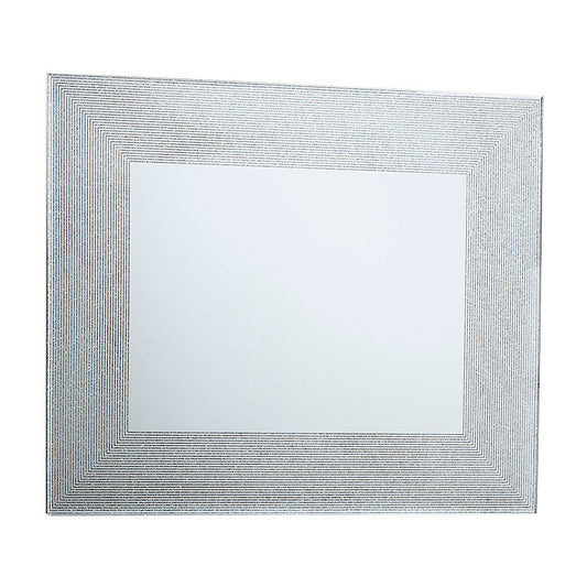 Lucina Glitter effect Rectangular Frameless Unframed mirror