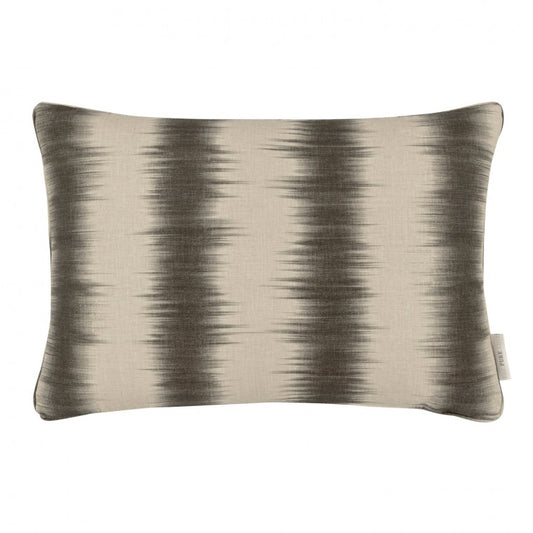 Aarna Graphite Cushion 55cm x 38cm Printed Cotton Fabric Cover Only