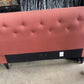 Orange Upholstered Bedframe, 0x135x0cm