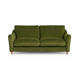 Hattie 3 Seater Sofa Velvet Olive, W190 X D110 X H70