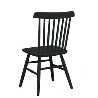 COTSWOLD SPINDLEBACK CHAIRS, BLACK, 50w x 45d x 84h