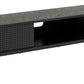 Angus TV Media Unit, Melamine Ash Black Rough, 180x40x44.5 cm