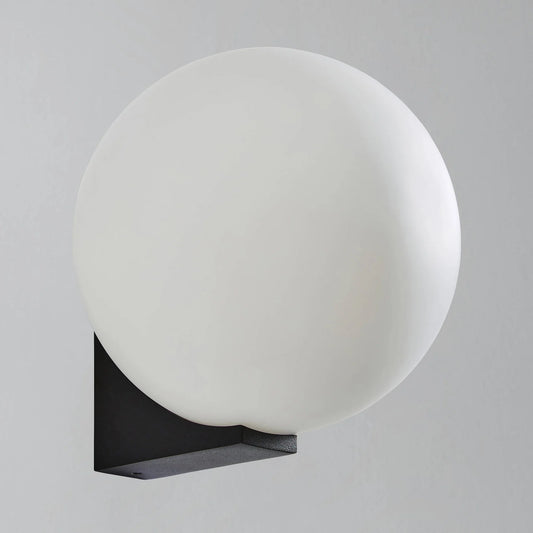 Form Bathroom Globe Wall Light - Matt Black