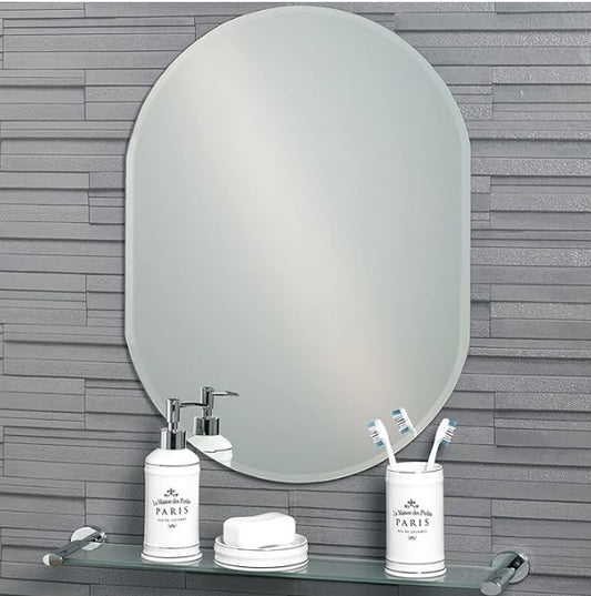 Frameless Bathroom Mirror, 60x45cm