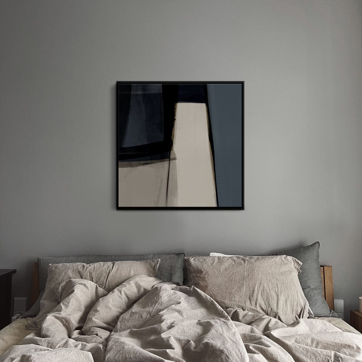 Slow Mocean Abstract Canvas Art 65 x 65cm