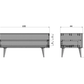 Tygo Oak Media Unit 100x44x47cm