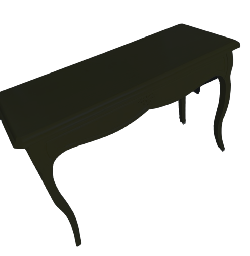 Classic Console Table, Black, 115x80x40cm