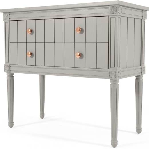 Bourbon Vintage Cabinet, Grey & Copper (MADE.com), 81x89x44cm