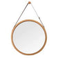 Round Mirror with belt, 76cm