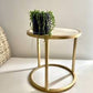 Gold Side table, 40x40cm