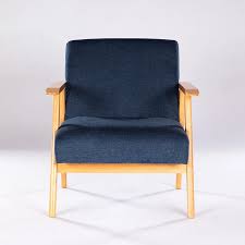 Mid century blue armchair