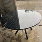 MARIEDAMM Table, black marble effect, 110x77