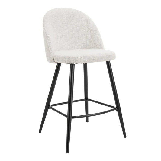 Iris Barstools - Boucle Ivory/Black
