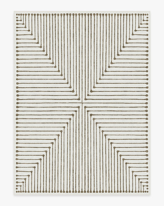 Jonathan Adler Inkdrop Camel & Ivory Tufted Rug, 275x365cm