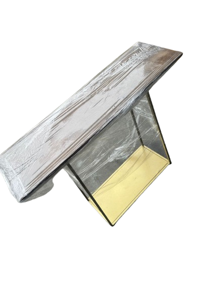 Gold & Marble Console table, 90x75x28cm