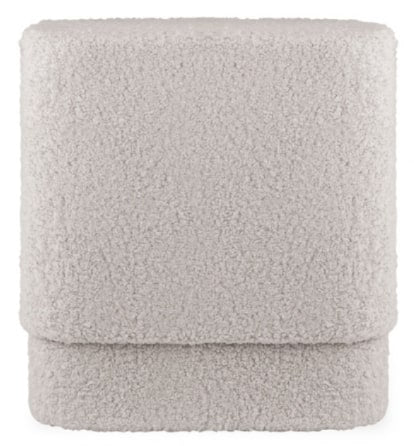 Soho Pouffe, Grey Boucle, 45x42x42cm