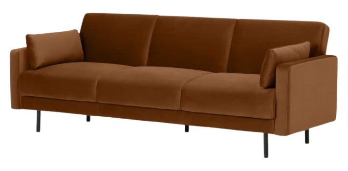 Delphi Click Clack Sofa Bed - Cinnamon Velvet