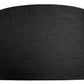 Charcoal Black Linen Fabric Drum Lamp Shade, 30x20cm