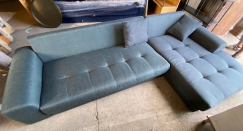 3 seater sofa with chaise, 100x290x55cm