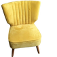 Yellow Accent Chair, 60x80x60cm
