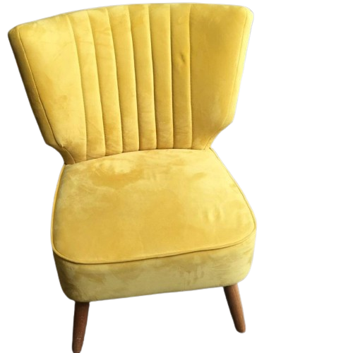 Yellow Accent Chair, 60x80x60cm