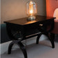 Black Bedside Table