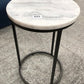 C Shaped Side Table Metal Frame