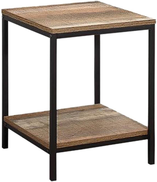 Birlea Urban Lamp Table, Wood, Rustic, 40x40x50.5cm