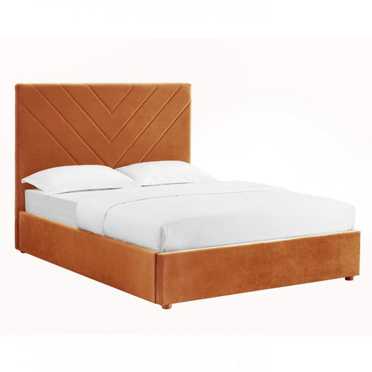 Islington Double Bed - Burnt, 0x147x0cm