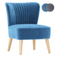 Blue Velvet Accent Chair, 67.1x55.9x76.2 cm