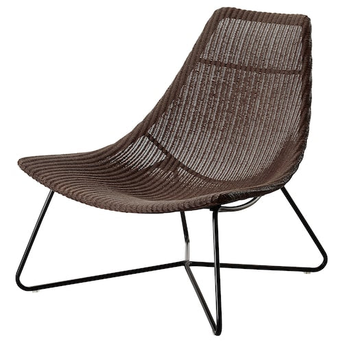 RÅDVIKEN armchair dark brown/black, 79x73x82cm