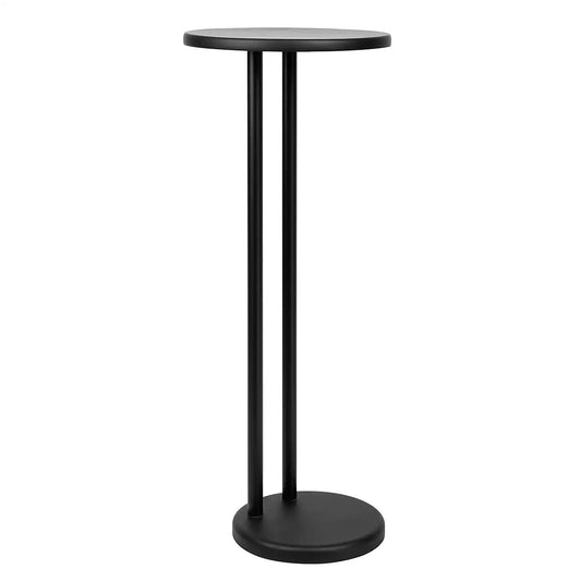 Elements Matt Black Bath Side Table, 20x20x62cm
