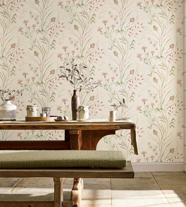 Summer Harvest Wallpaper by Sanderson, Silver Corn