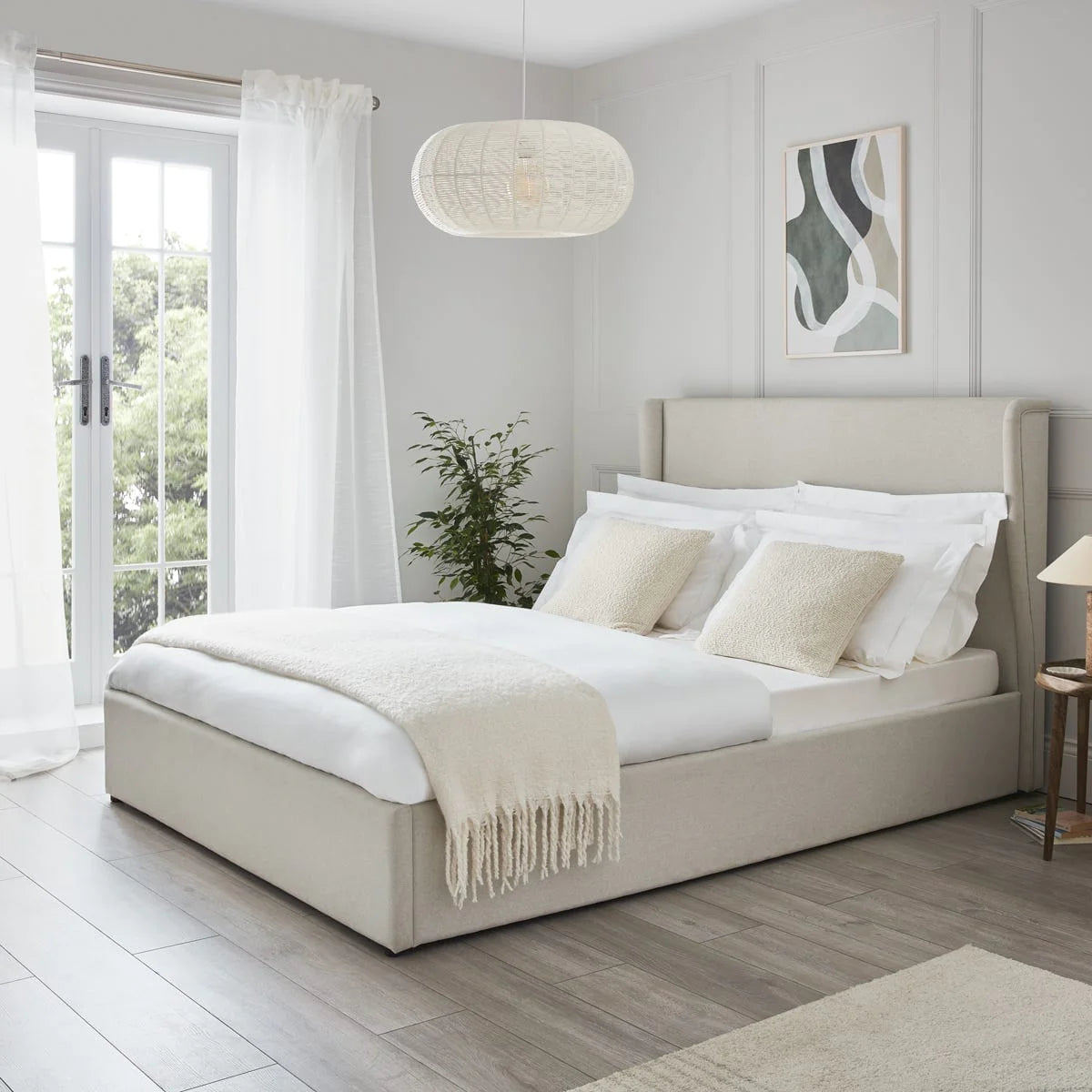 Berkeley Ottoman Storage Bed - Natural King Size