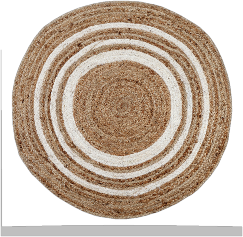 Foster Hand Braided Beige Rug, 90cm